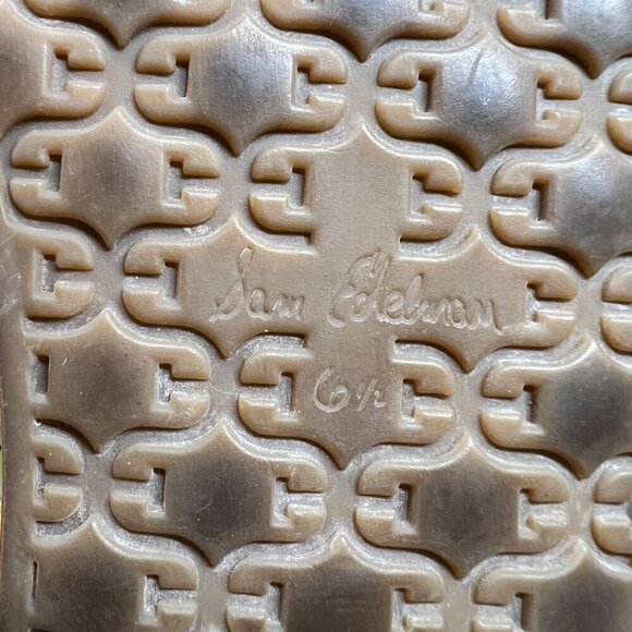 Sam Edelman Yellow Croc Naomi Wedge Thong Sandals Size 6.5 - Picture 10 of 12